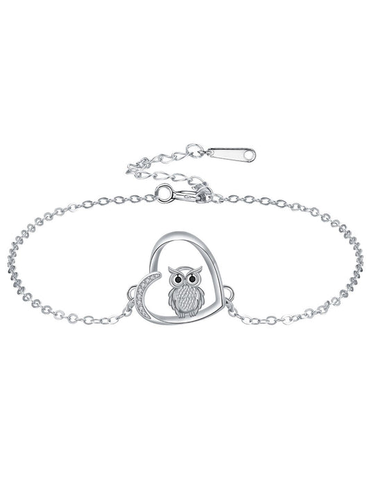 Cute Owl Design Bracelet, Fashionable Jewelry for Women & Girls, Trendy All-match & Exquisite Jewelry for Birthday Gift