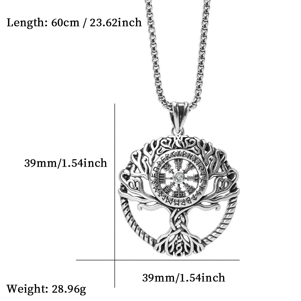 Tree of Life Pendant Necklace, Men Women's Fashion Jewelry, Perfect for Parties & Gifts, Elegant Accessory for Everyday Wear