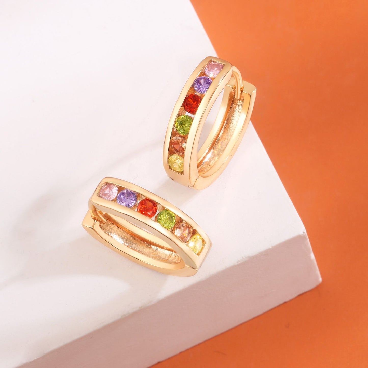 Brass With Plated Fashion Jewelry Earrings