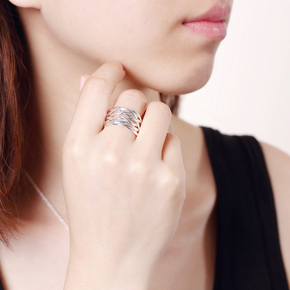 Copper With Plated Fashion Ring