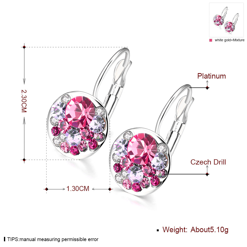 Brass With Plated Fashion Jewelry Earrings