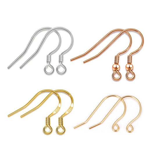 925 Sterling Silver Earwire Hook For Jewelry DIY