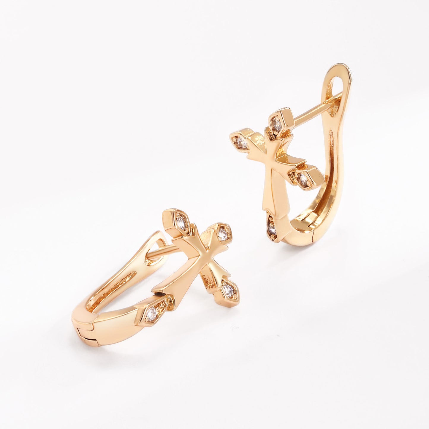 Brass With Plated Fashion Jewelry Earrings