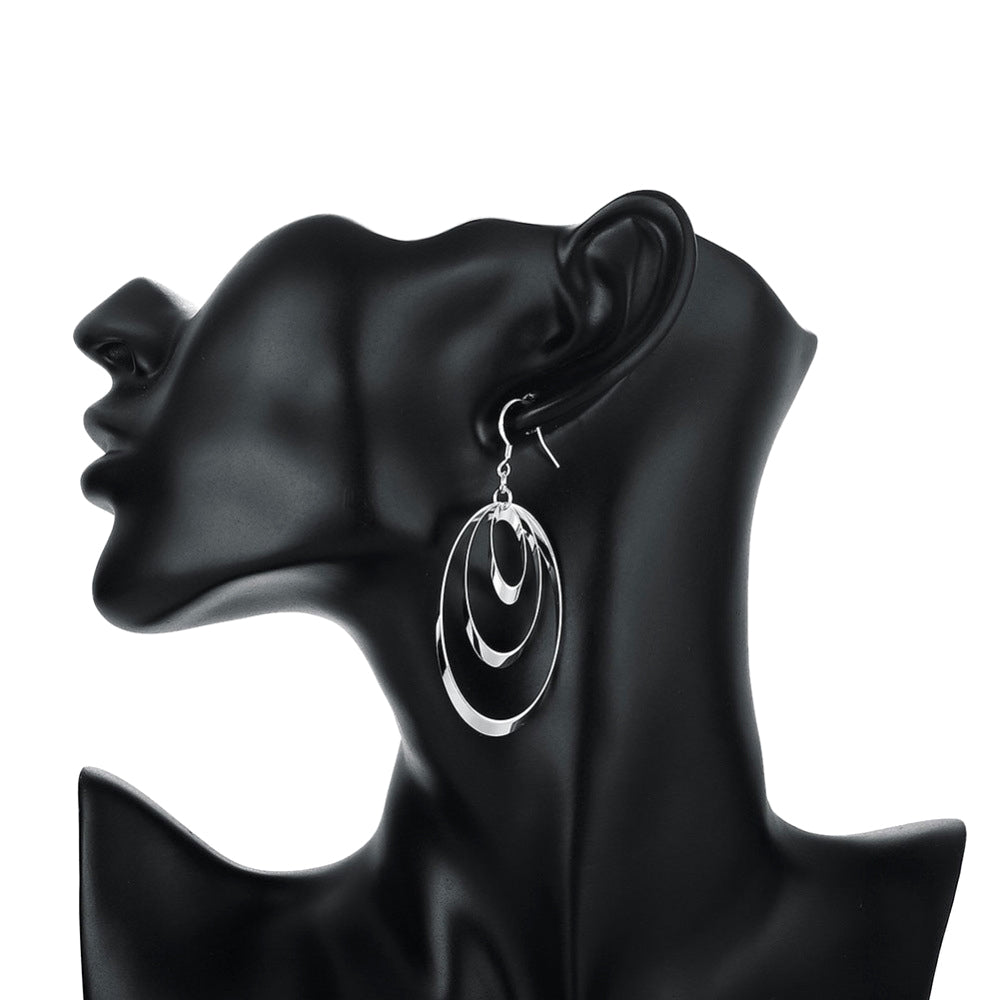 Brass With Plated Fashion Jewelry Earrings