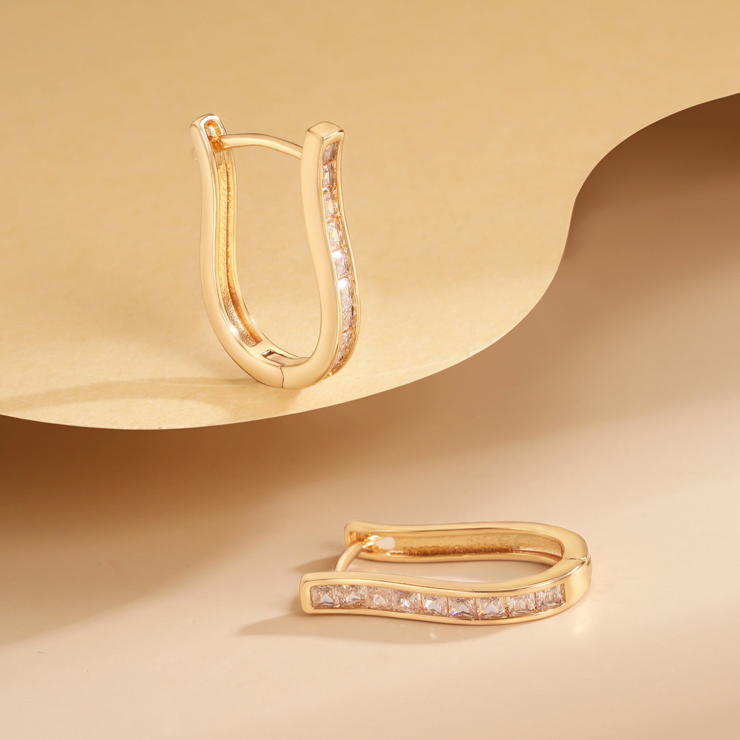 Brass With Plated Fashion Jewelry Earrings