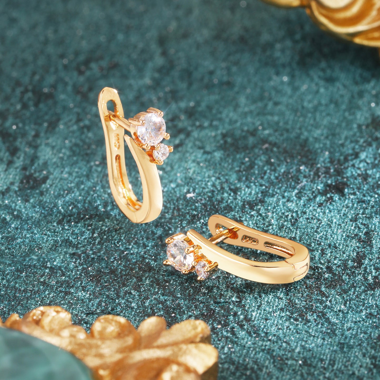 Brass With Plated Fashion Jewelry Earrings