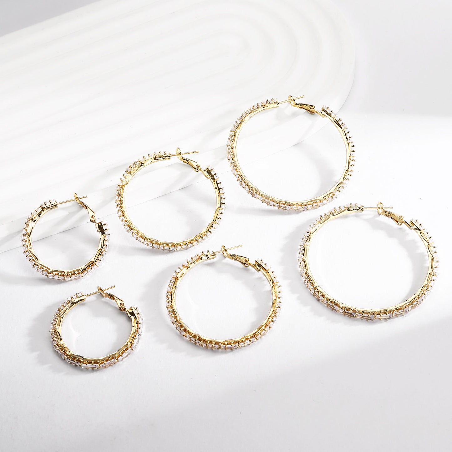 Brass With Plated Fashion Jewelry 925 pins Earrings
