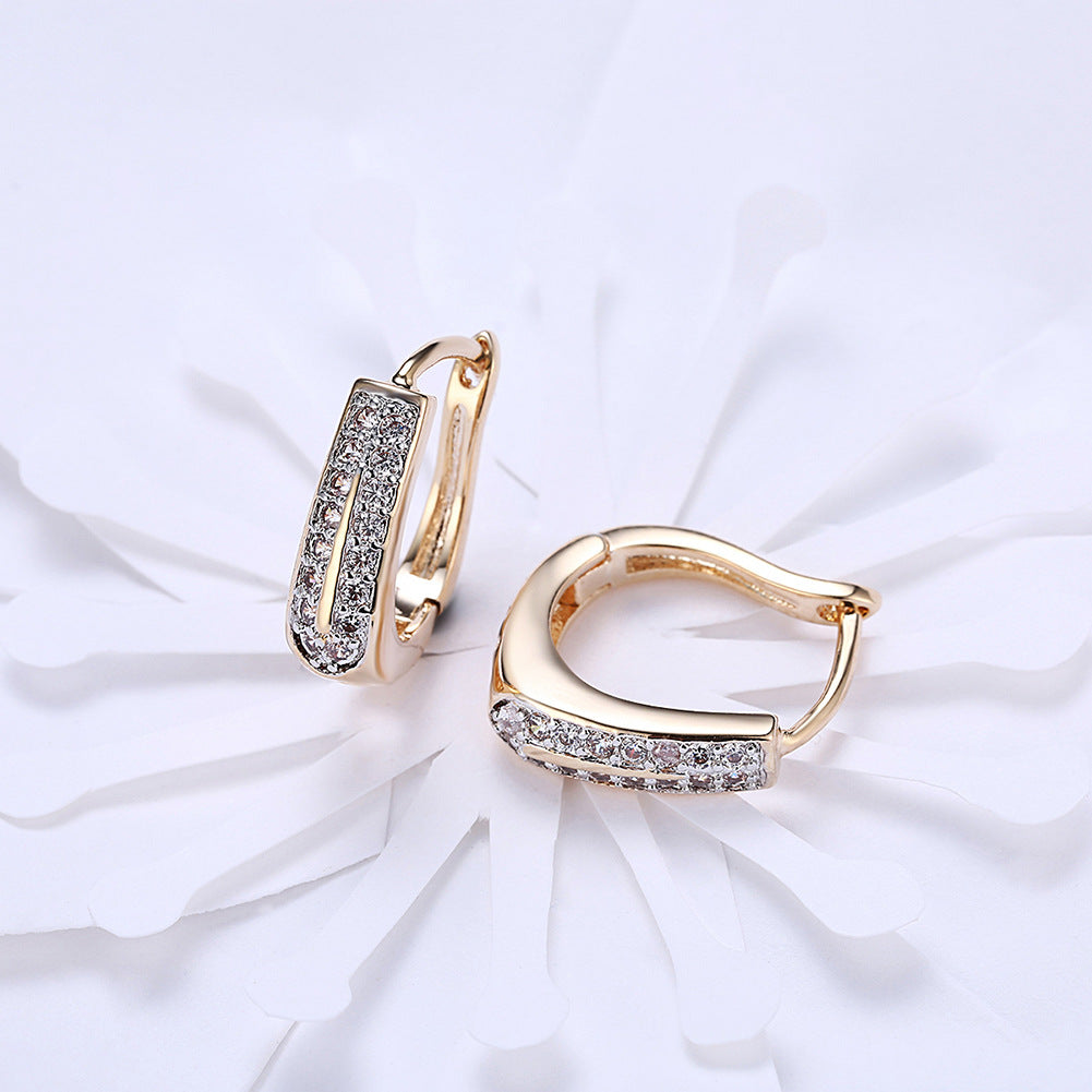 Brass With Plated Fashion Jewelry Earrings