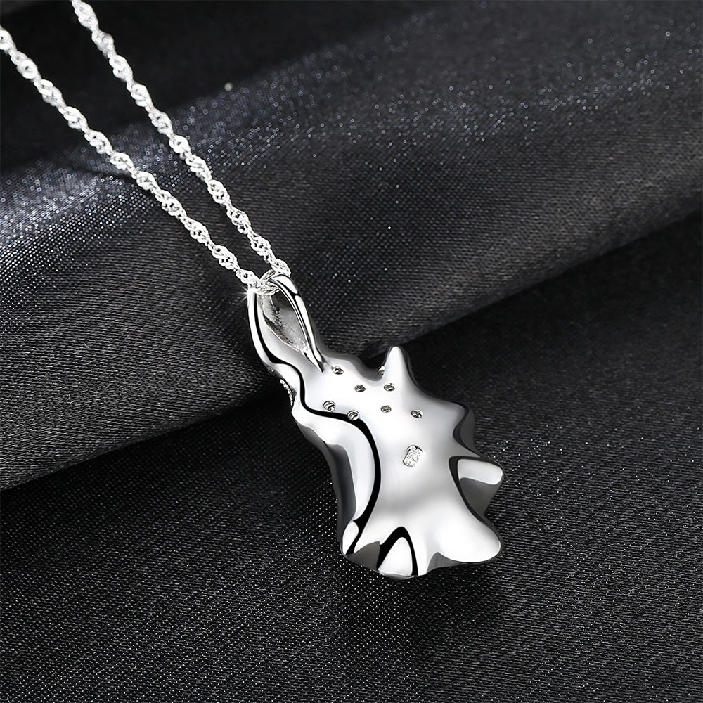 925 Sterling Silver Natural Pearl Drop Necklace Fashion Jewelry Gift for Women Girls