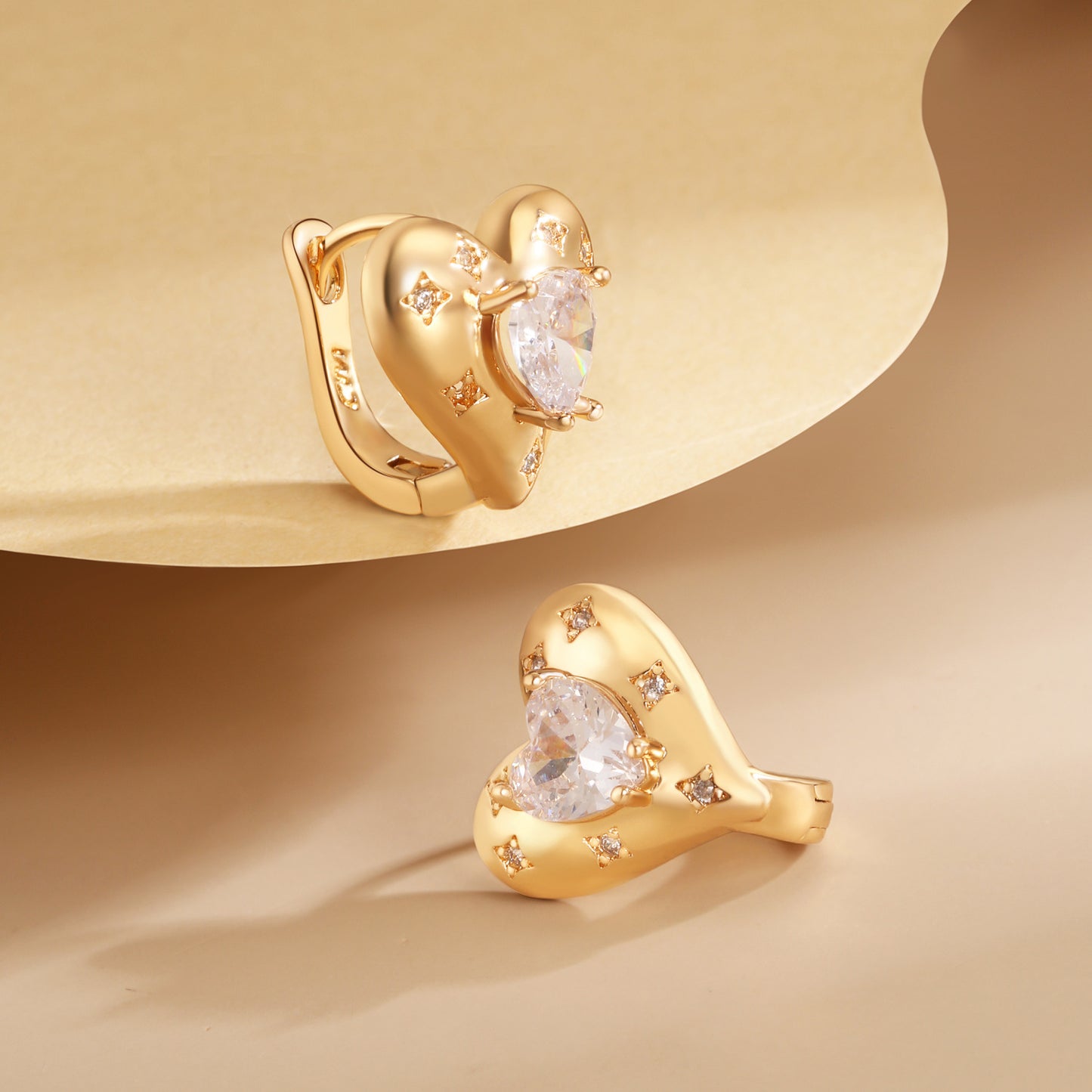 Brass With Plated Fashion Jewelry Earrings