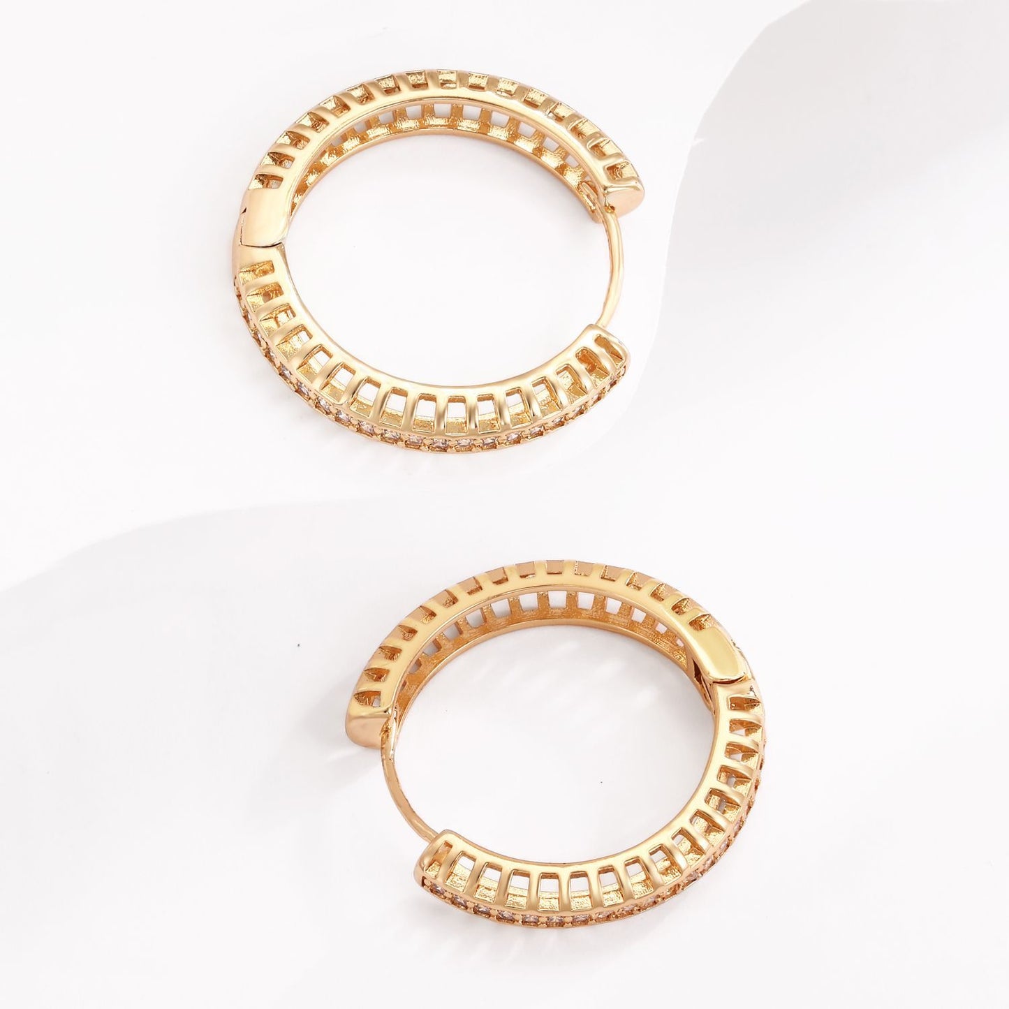 Brass With Plated Fashion Jewelry Earrings