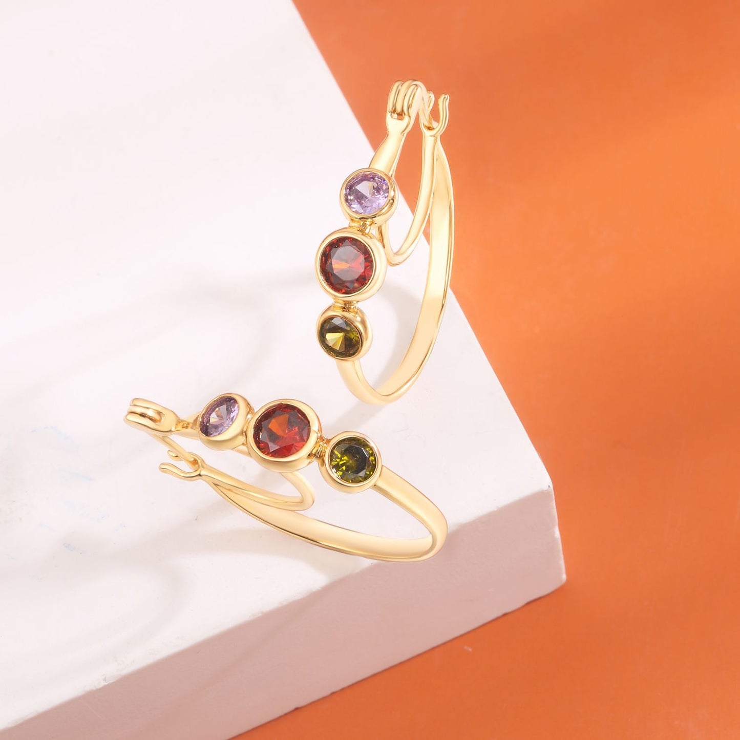Brass With Plated Fashion Jewelry Earrings