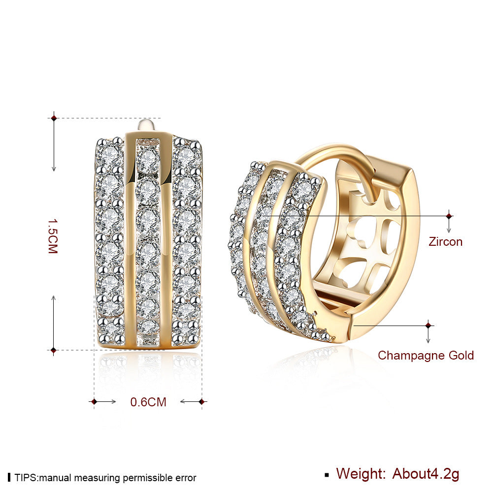 Brass With Plated Fashion Jewelry Earrings