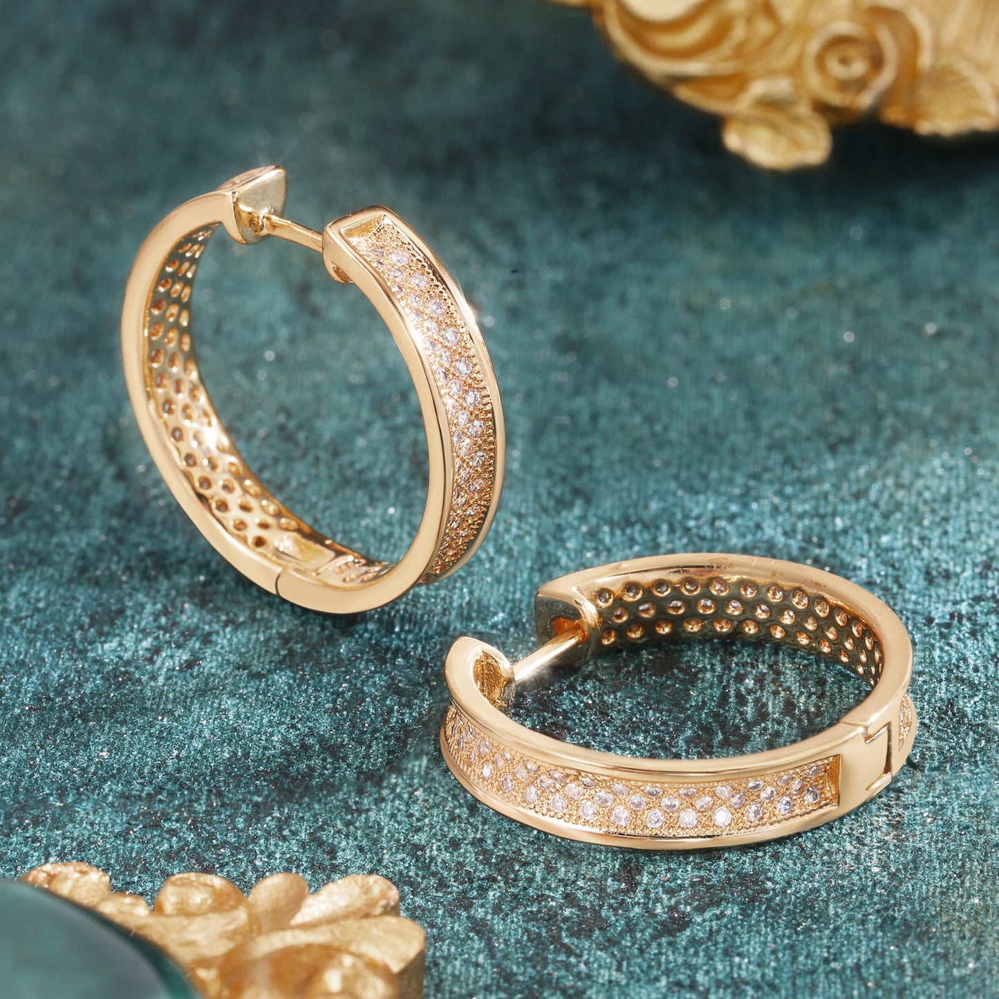 Brass With Plated Fashion Jewelry Earrings