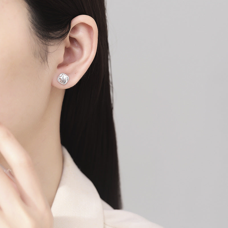 925 Sterling Silver Screw Back Stud Earrings