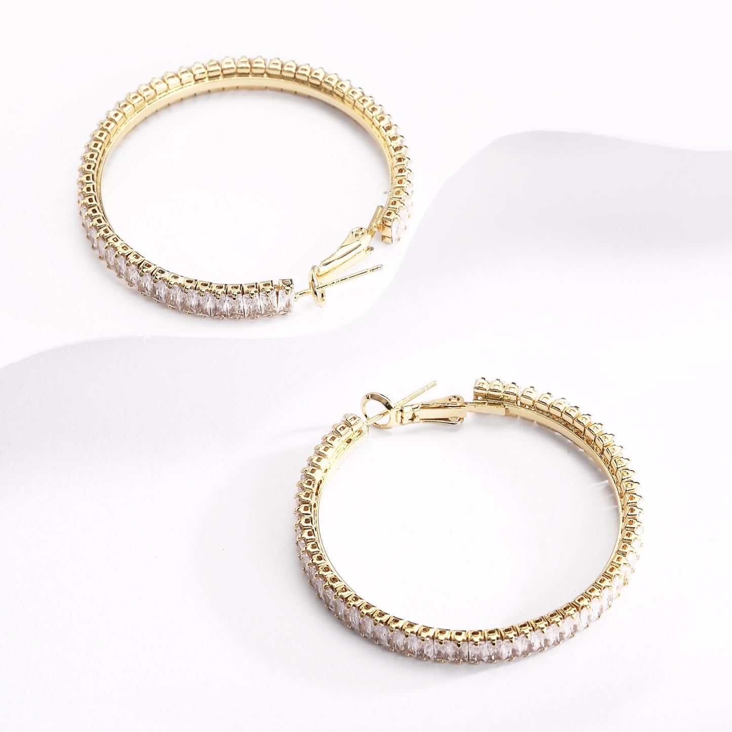 Brass With Plated Fashion Jewelry 925 pins Earrings