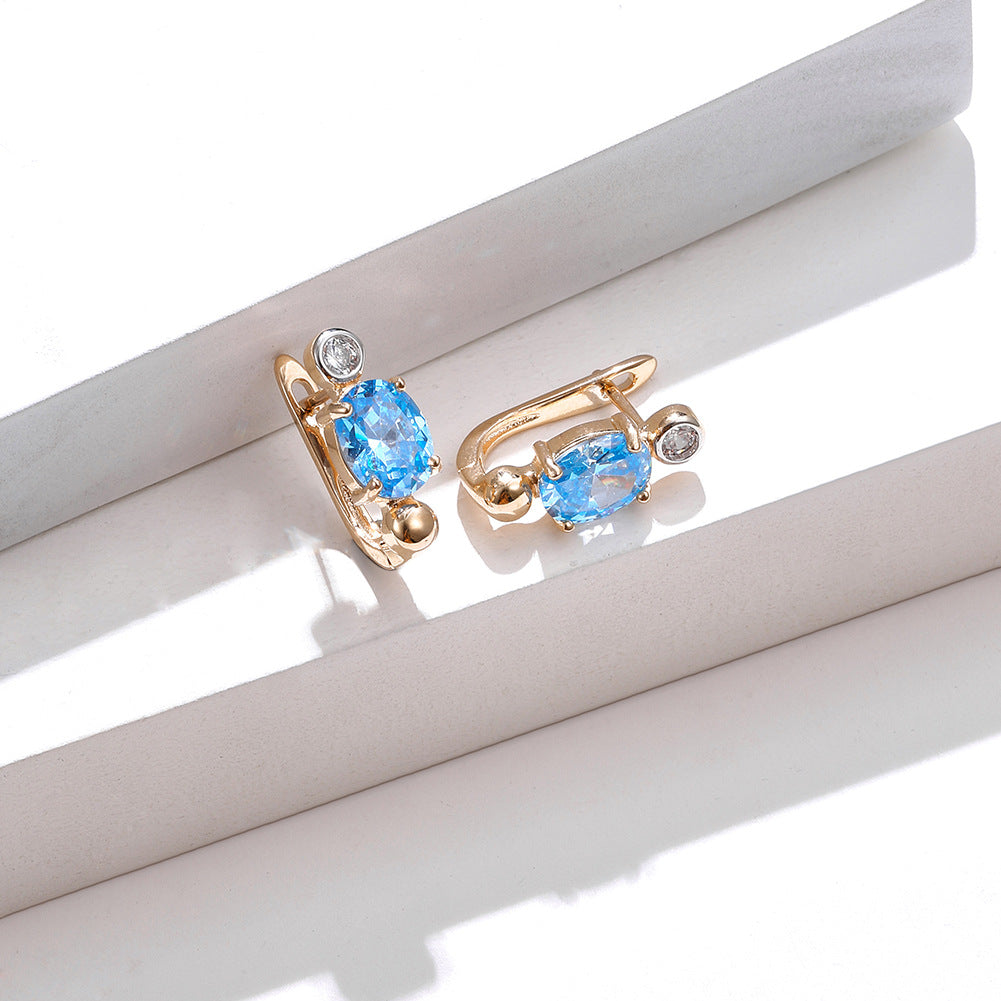 Brass With Plated Fashion Jewelry Earrings
