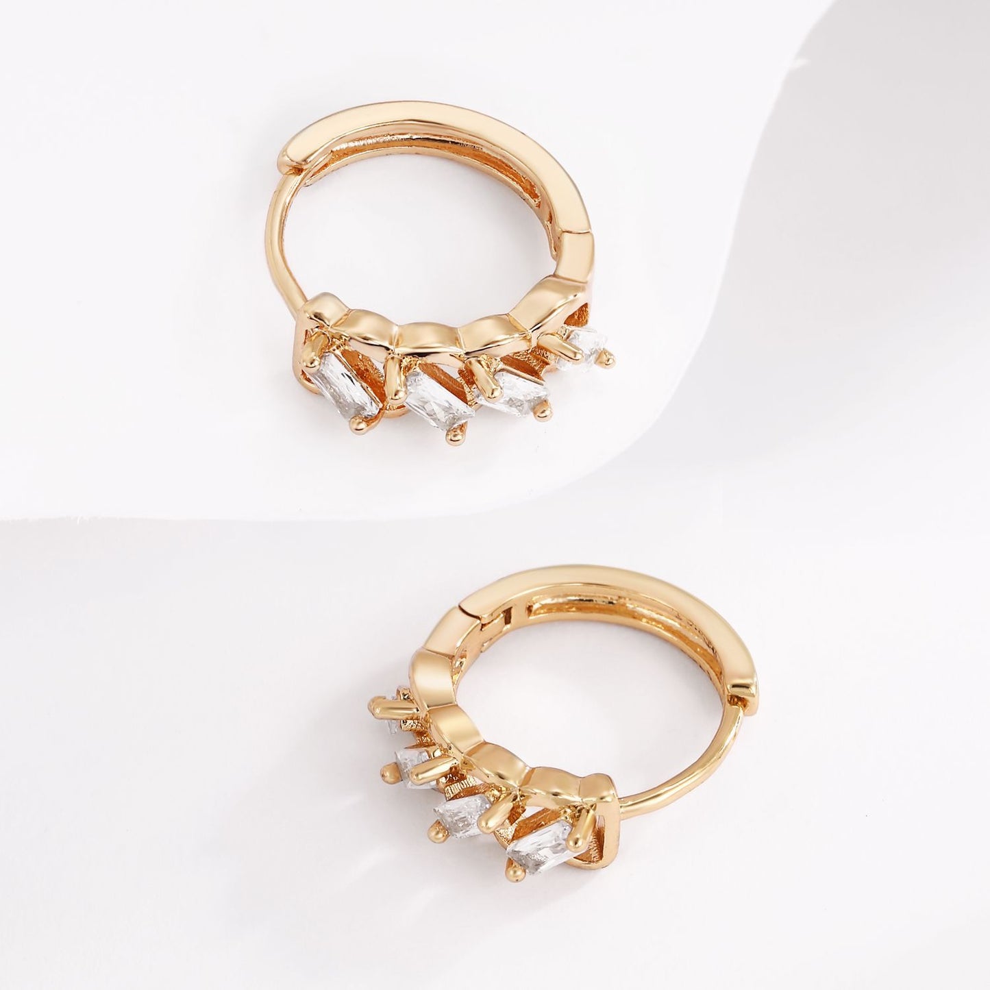 Brass With Plated Fashion Jewelry Earrings