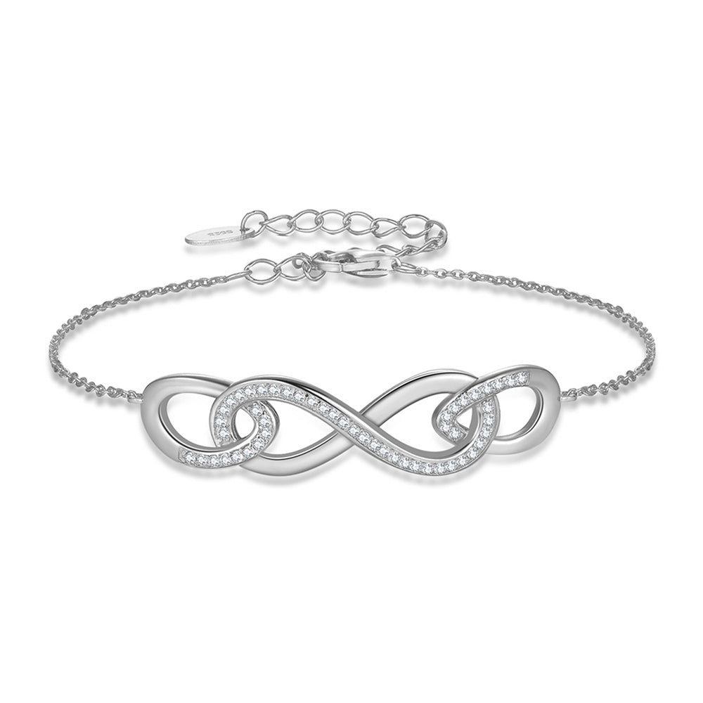 Pulsera Infinito de Plata de Ley 925