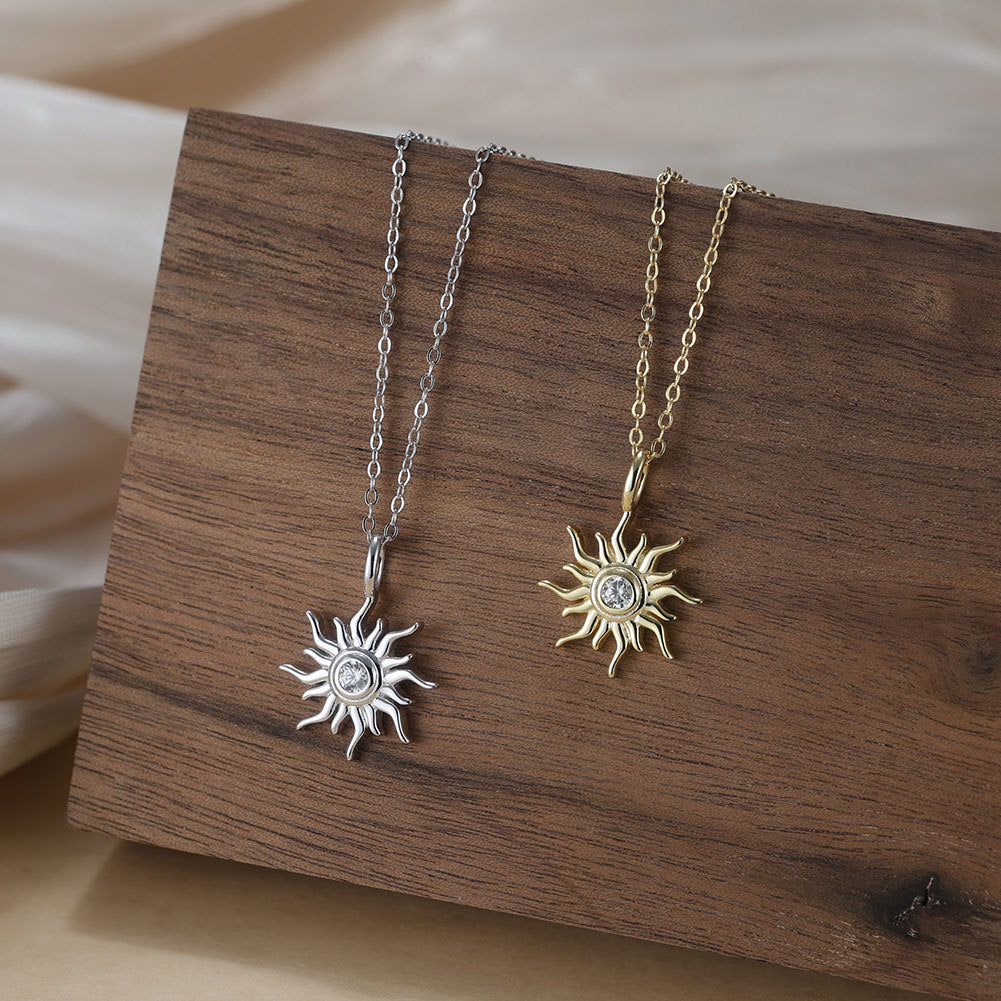 Stainless Steel Sunflower Fashion Necklace