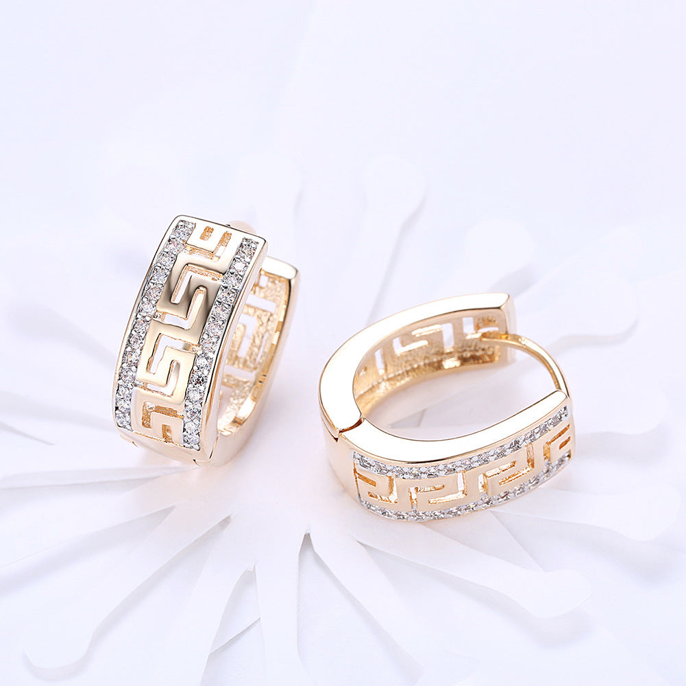 Brass With Plated Fashion Jewelry Earrings