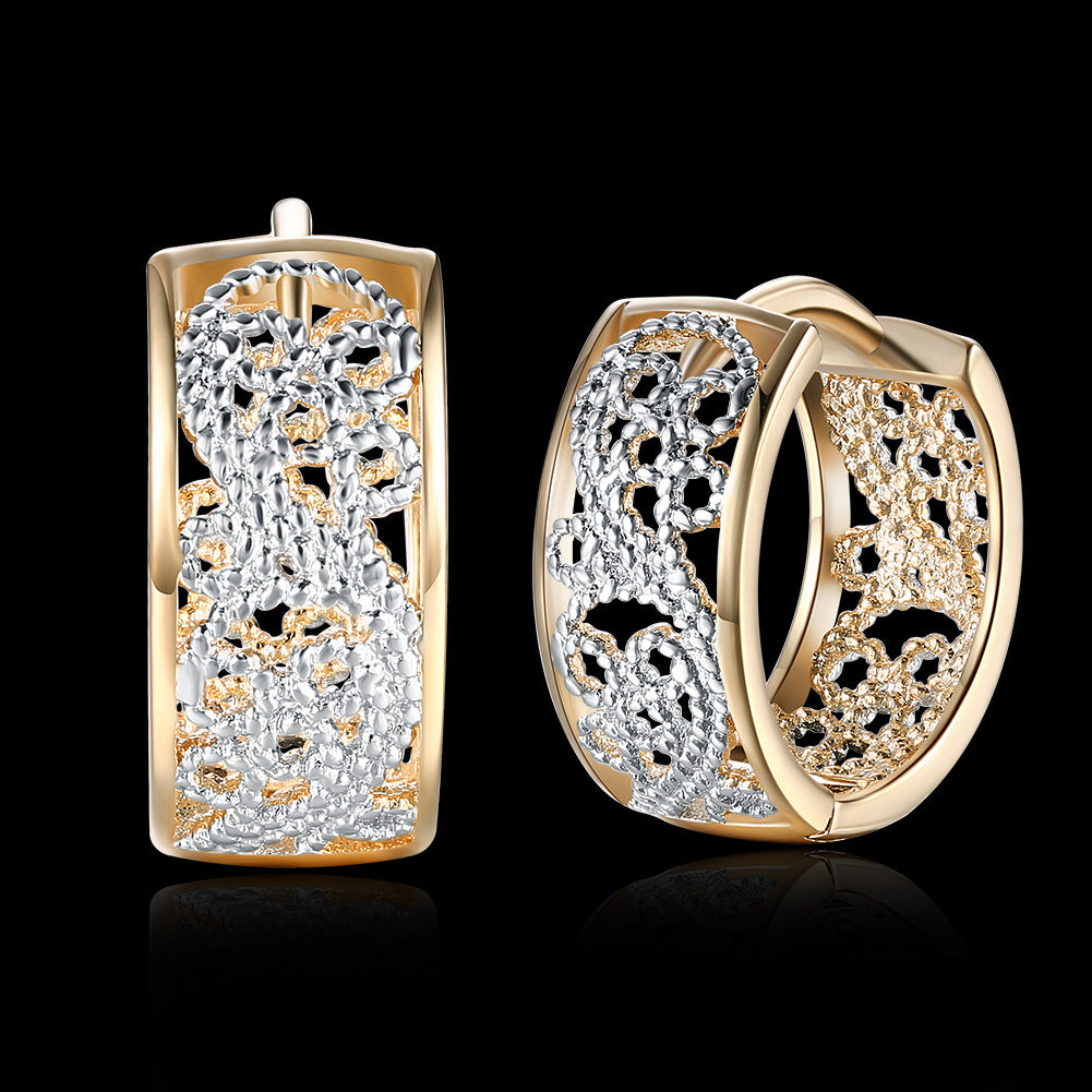 Brass With Plated Fashion Jewelry Earrings