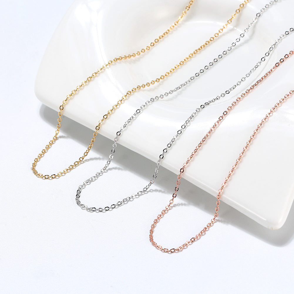 925 Sterling Silver Cable Chain 1.1mm 1.3mm 1.4mm 1.6mm 2.0mm
