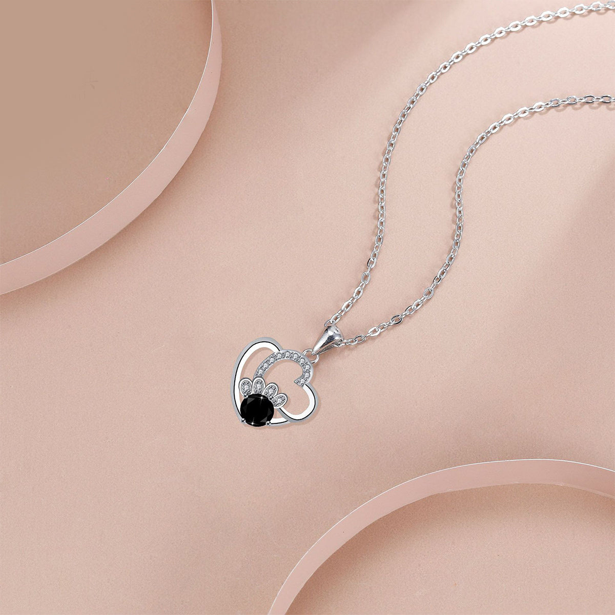 Copper With Silver Plated Heart Pendant Necklace