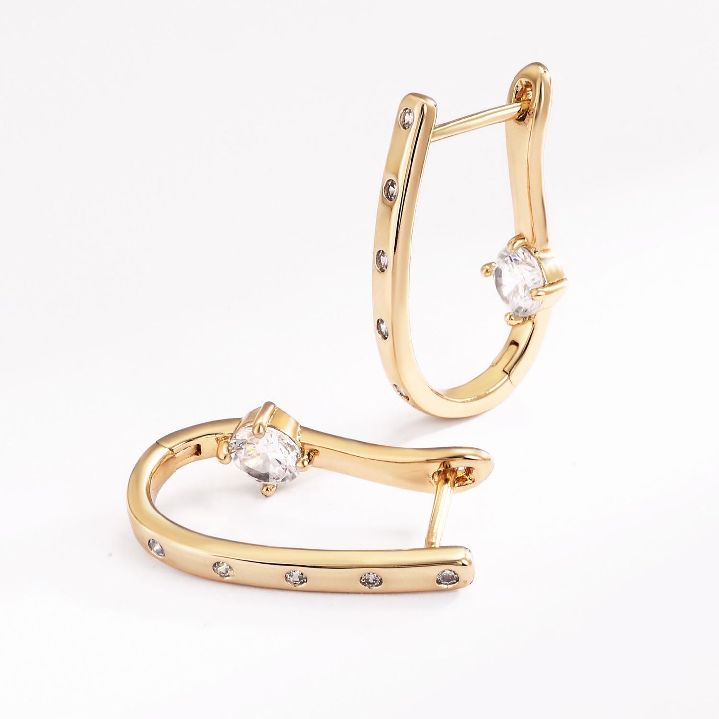 Brass With Plated Fashion Jewelry Earrings