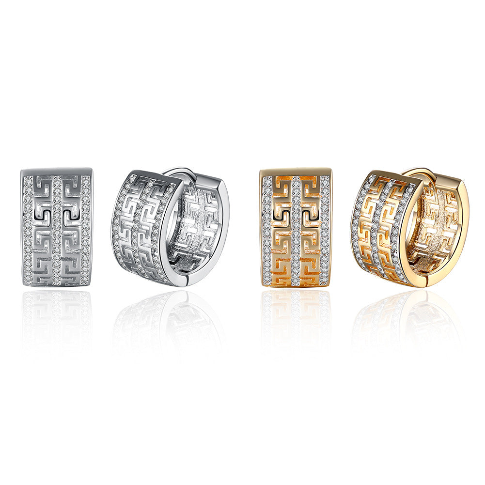 Brass With Plated Fashion Jewelry Earrings