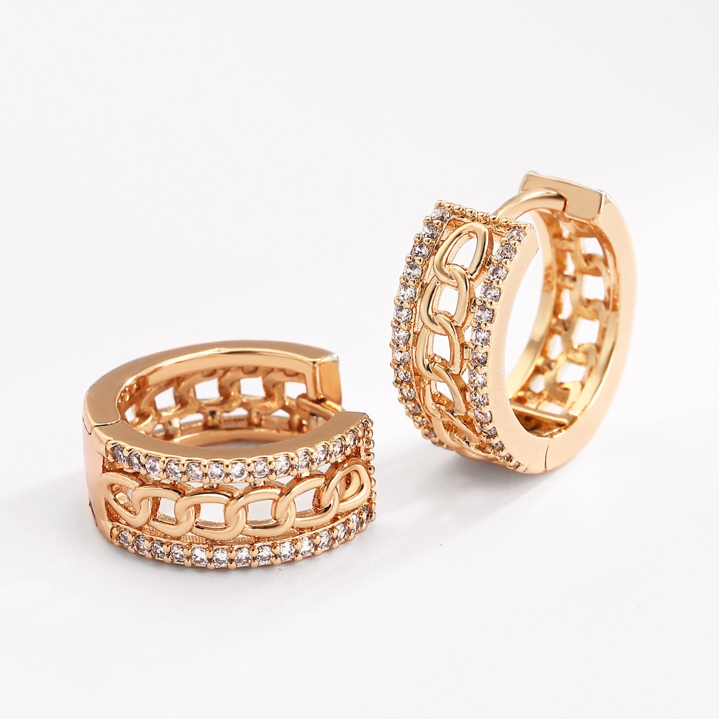 Brass With Plated Fashion Jewelry Earrings