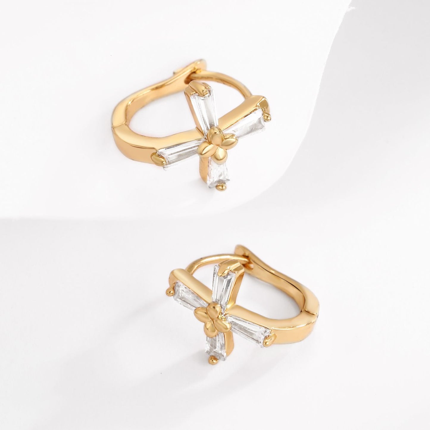 Brass With Plated Fashion Jewelry Earrings