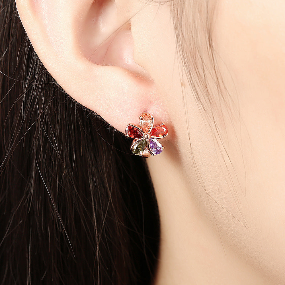 Brass With Plated Fashion Jewelry Earrings