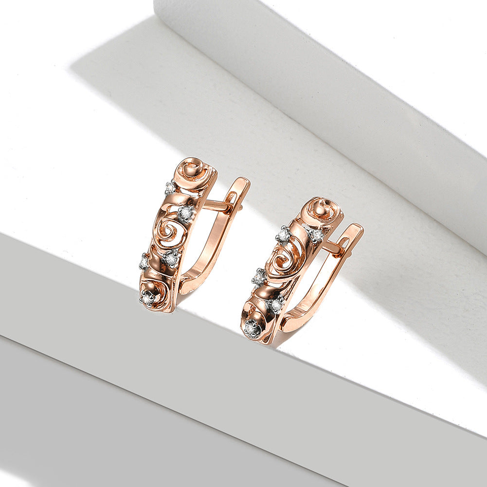 Brass With Plated Fashion Jewelry Earrings