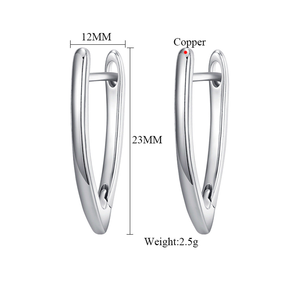 Brass With Plated Fashion Jewelry Earrings