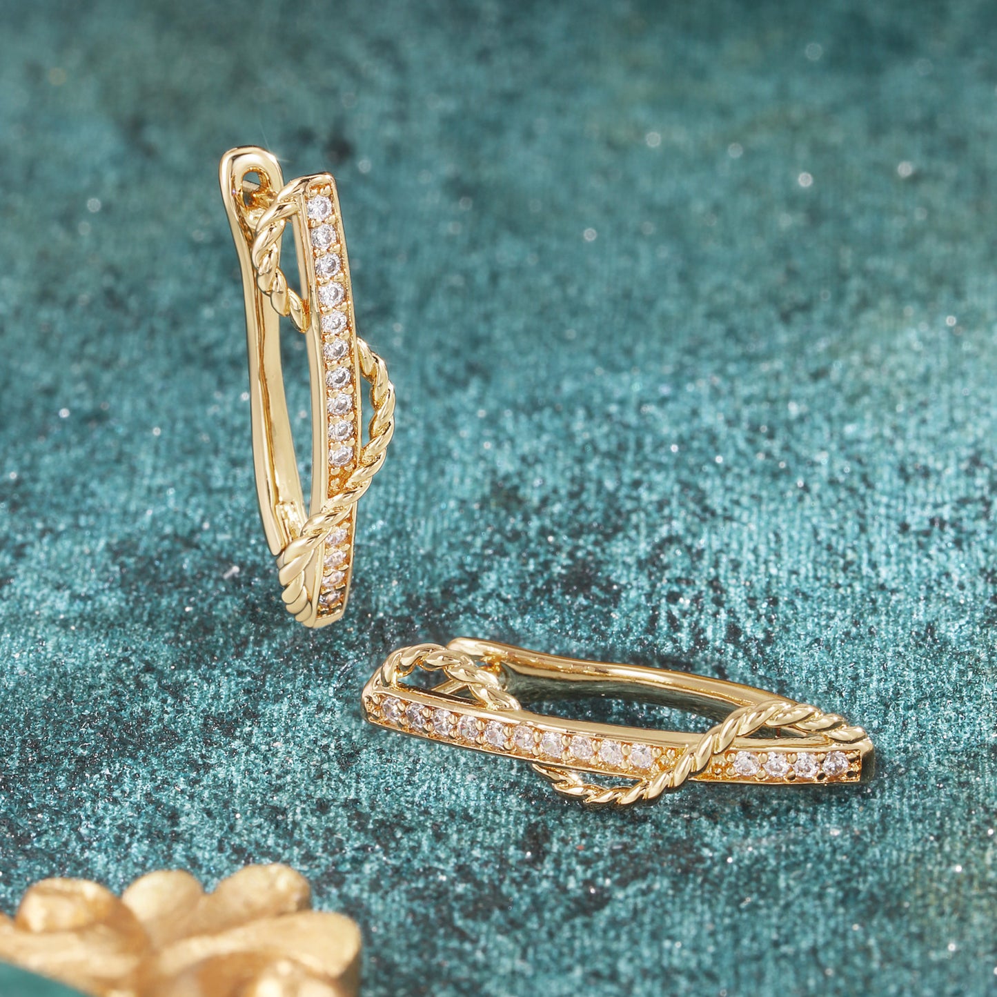 Brass With Plated Fashion Jewelry Earrings