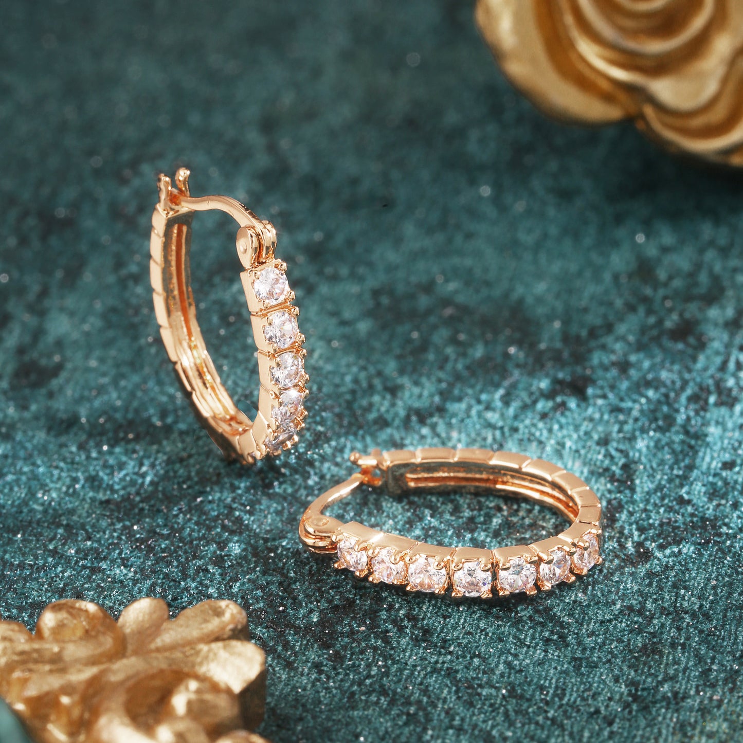 Brass With Plated Fashion Jewelry Earrings