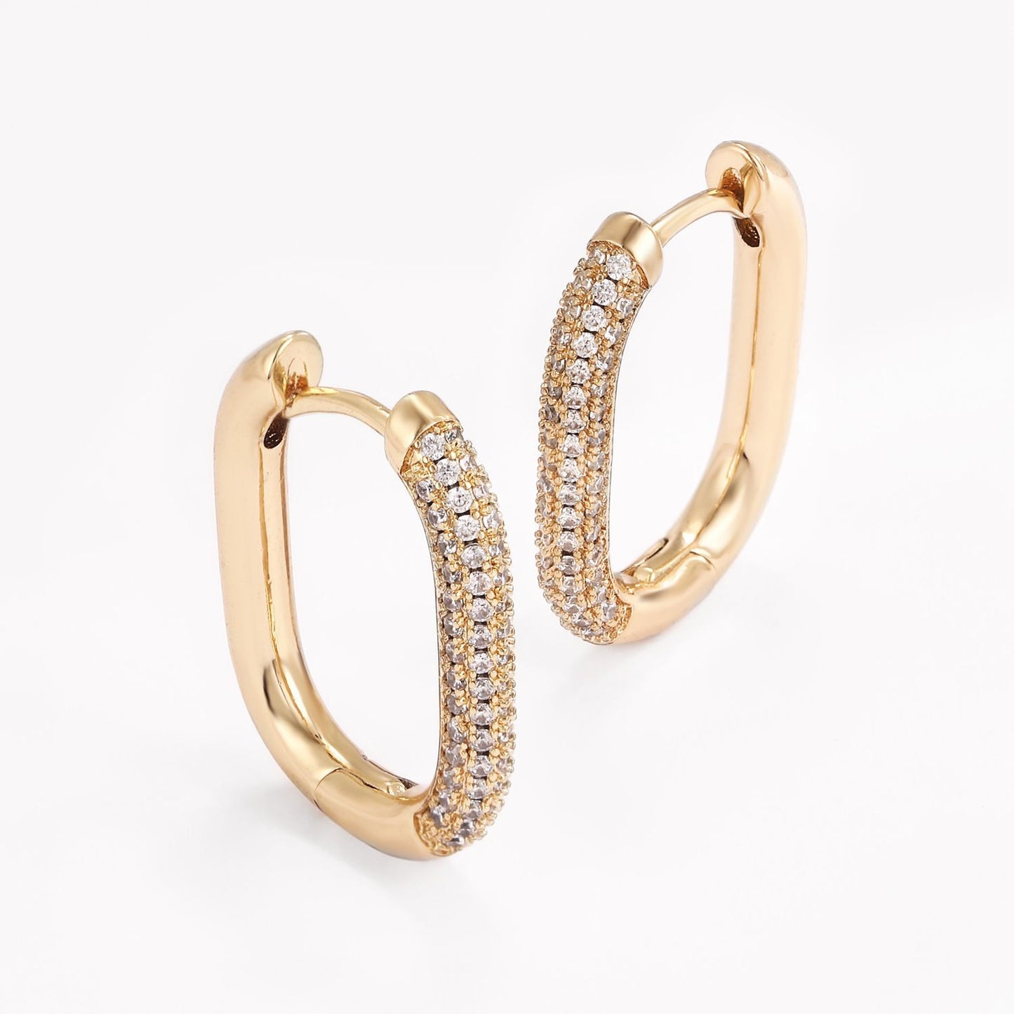 Brass With Plated Fashion Jewelry Earrings
