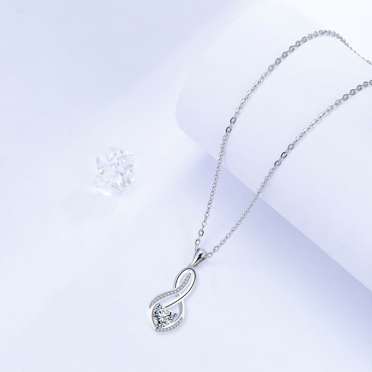 Copper With Silver Plated Heart Pendant Necklace