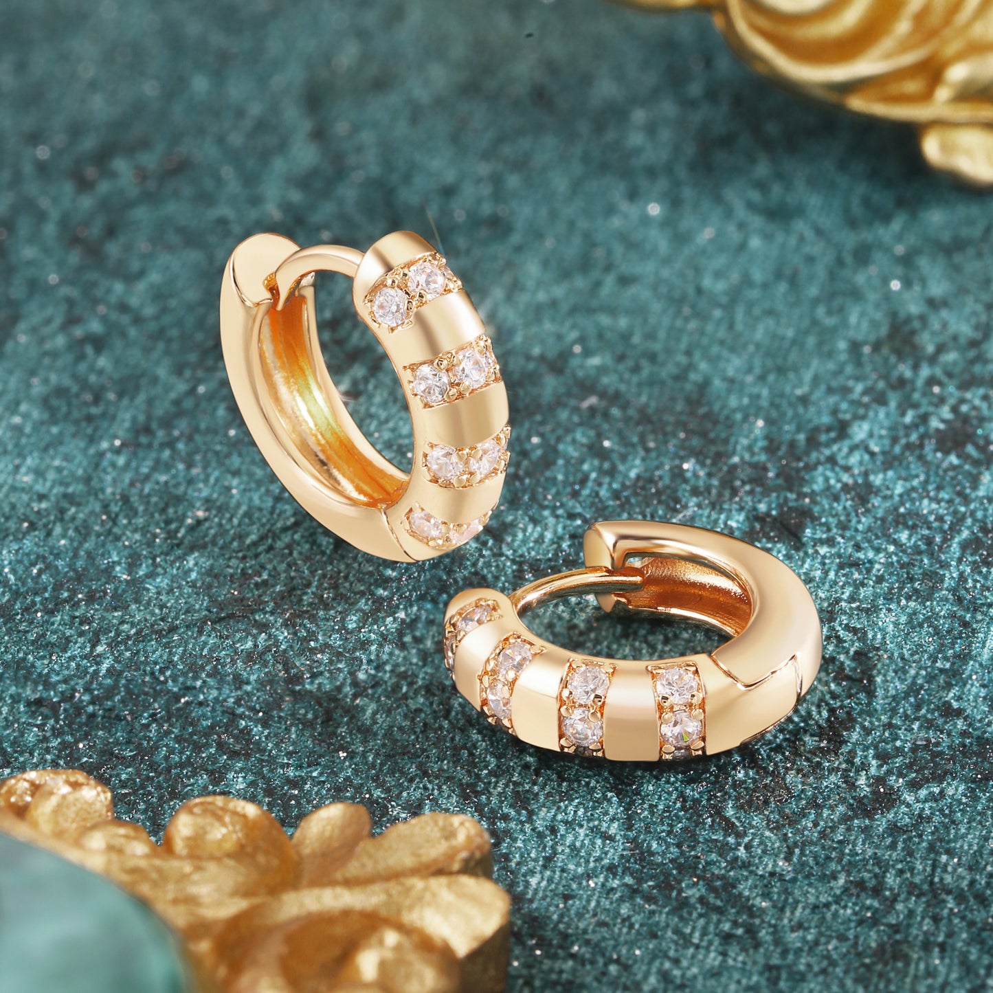 Brass With Plated Fashion Jewelry Earrings