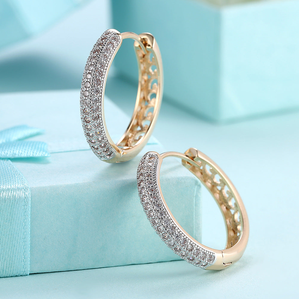 Brass With Plated Fashion Jewelry Earrings