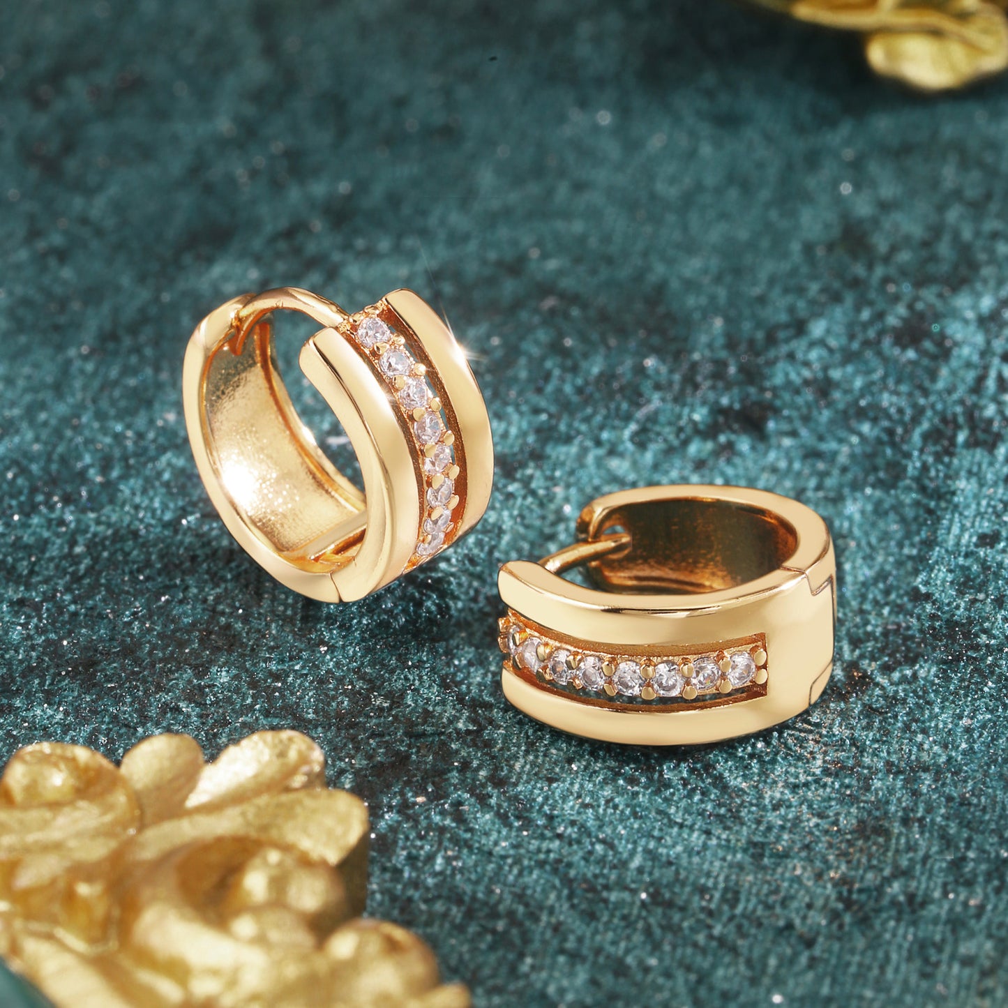 Brass With Plated Fashion Jewelry Earrings