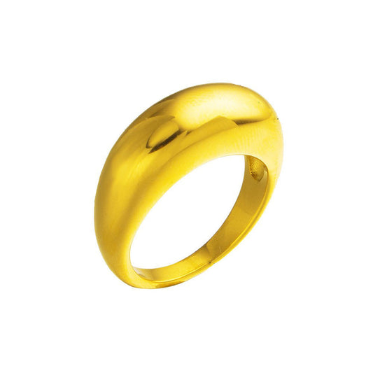 Stainless Steel Minimalist Fashion Ring