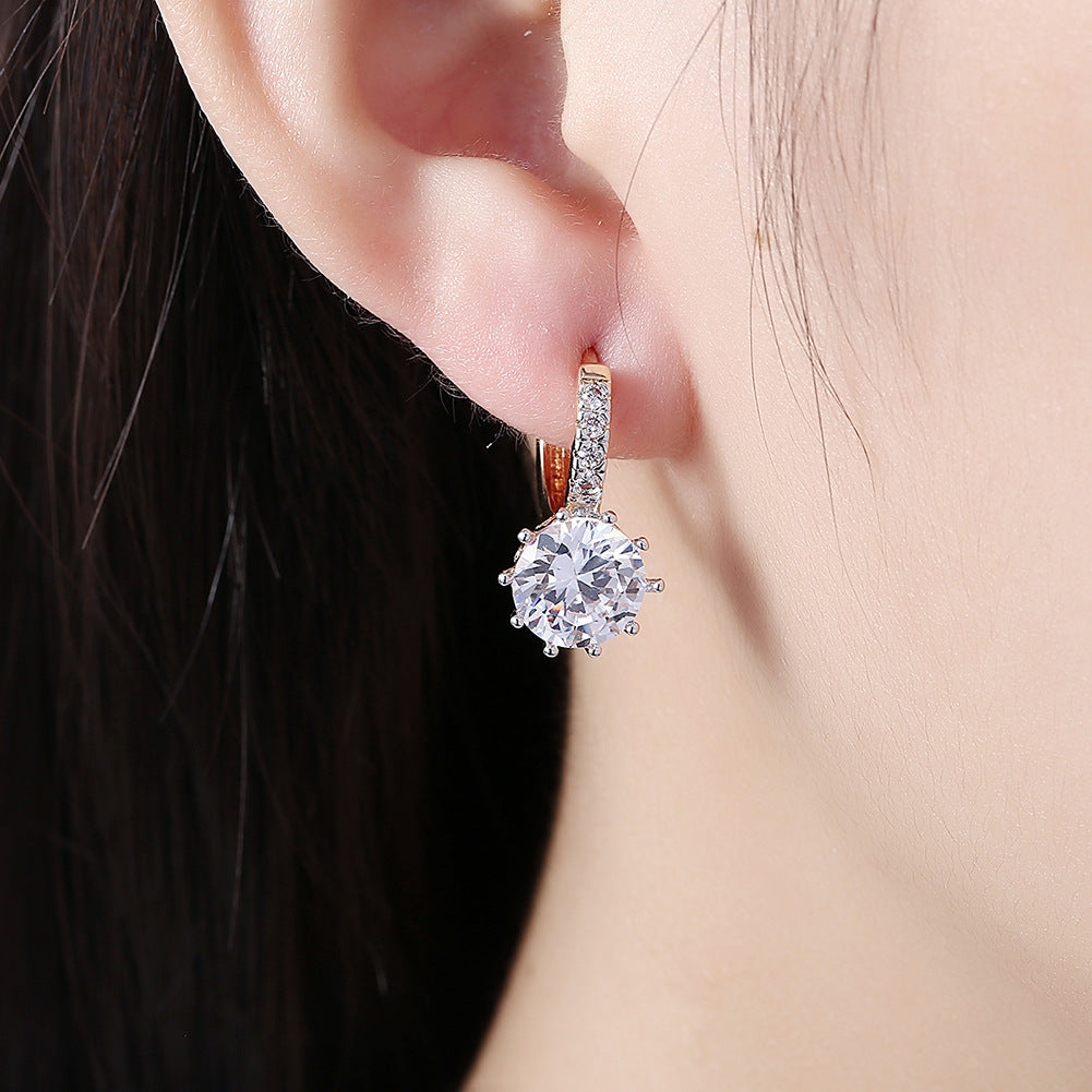 Brass With Plated Fashion Jewelry Earrings