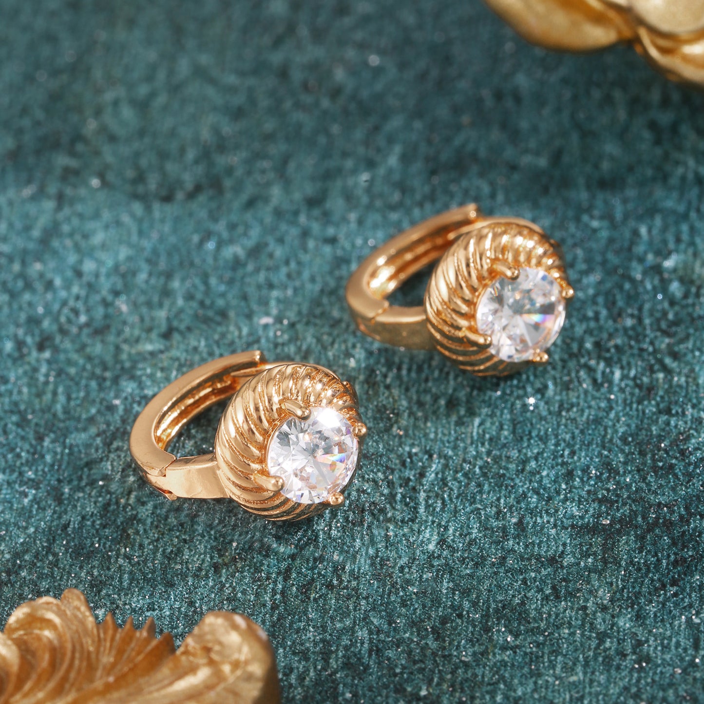 Brass With Plated Fashion Jewelry Earrings