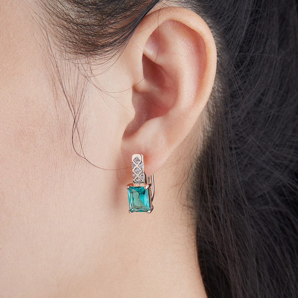 Brass With Plated Fashion Jewelry Earrings