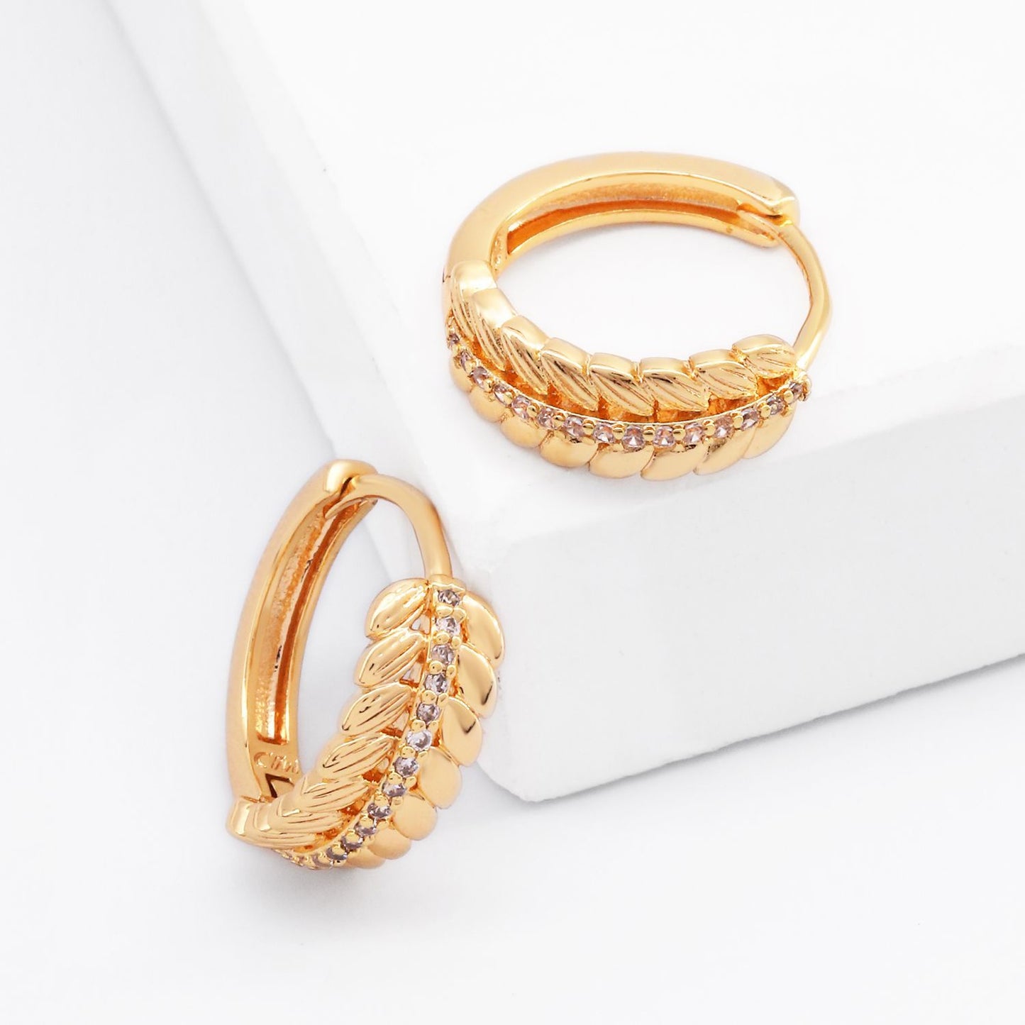 Brass With Plated Fashion Jewelry Earrings