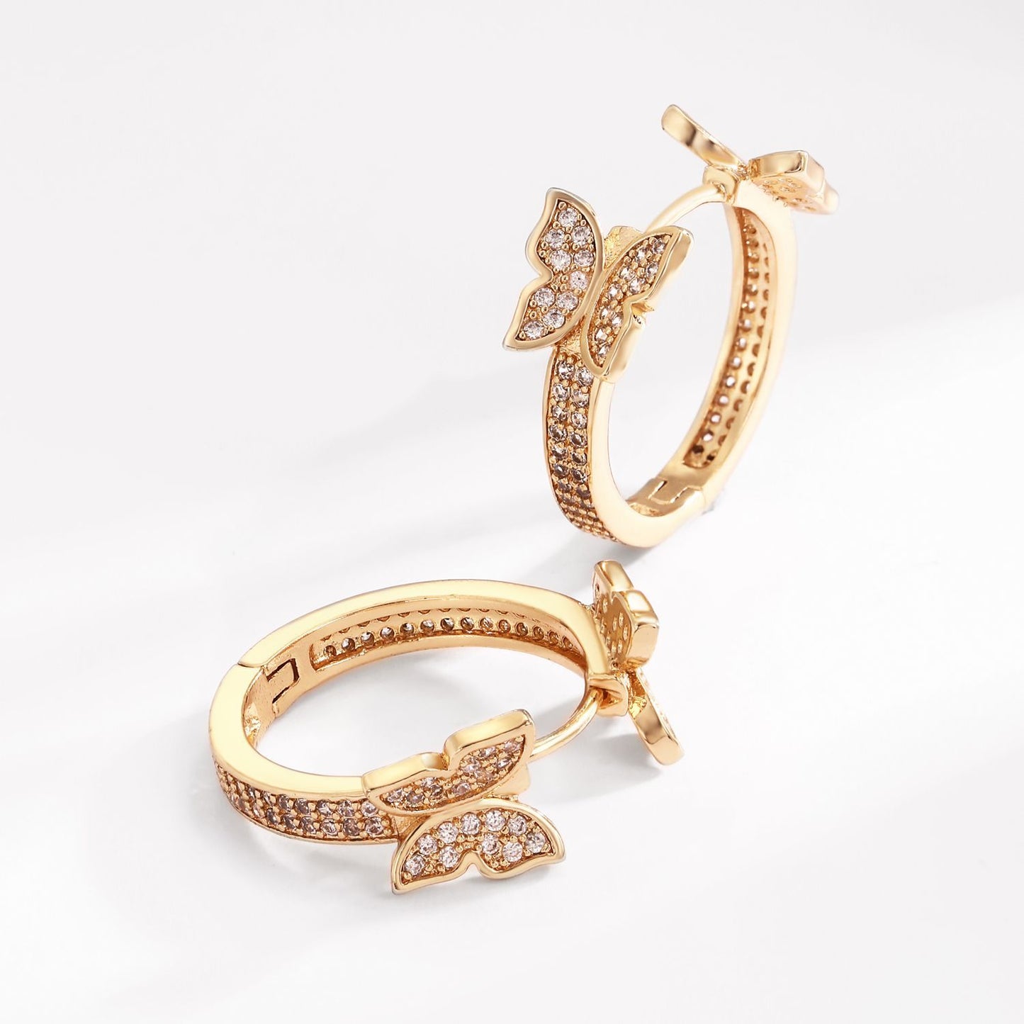 Brass With Plated Fashion Jewelry Earrings