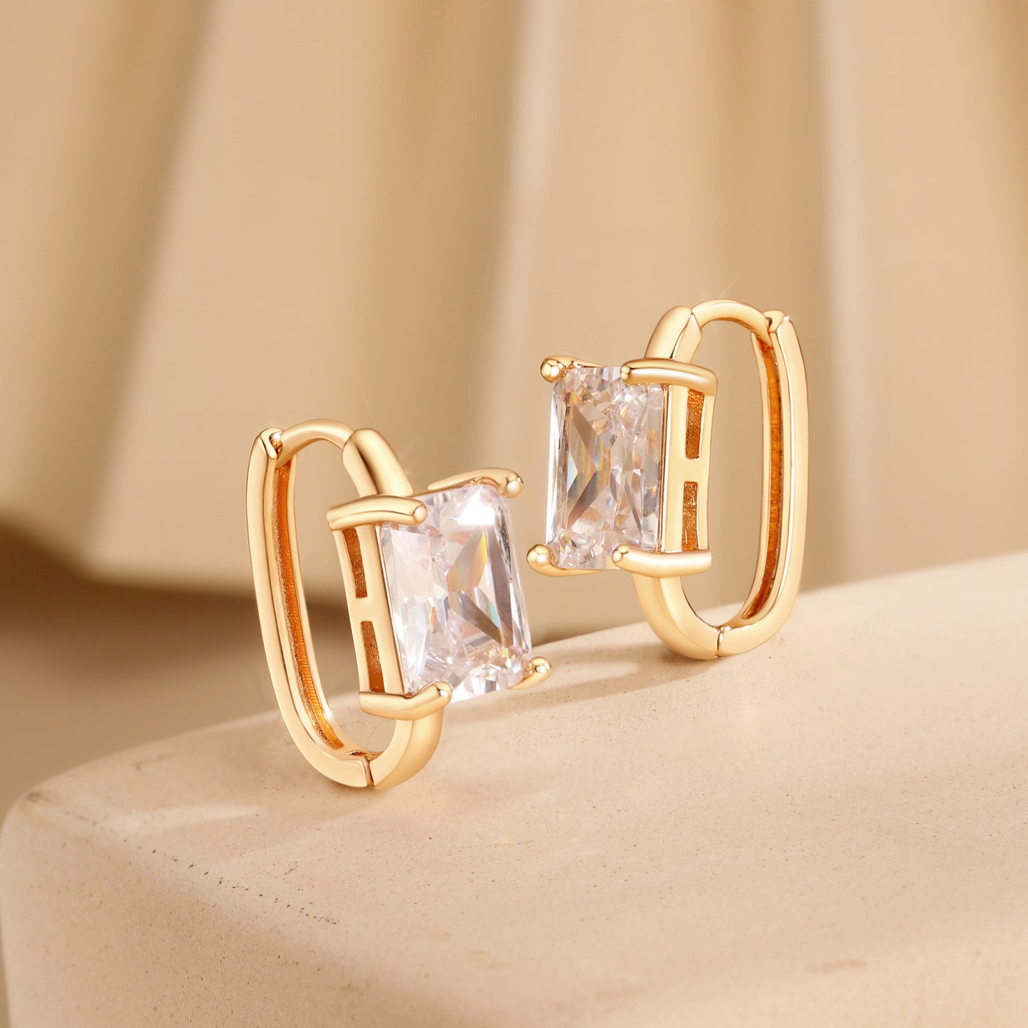 Brass With Plated Fashion Jewelry Earrings