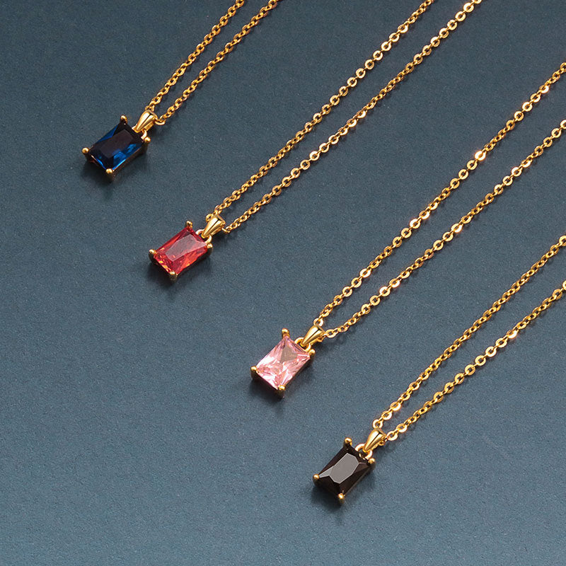 925 Sterling Silver Fashion Zircon Necklace